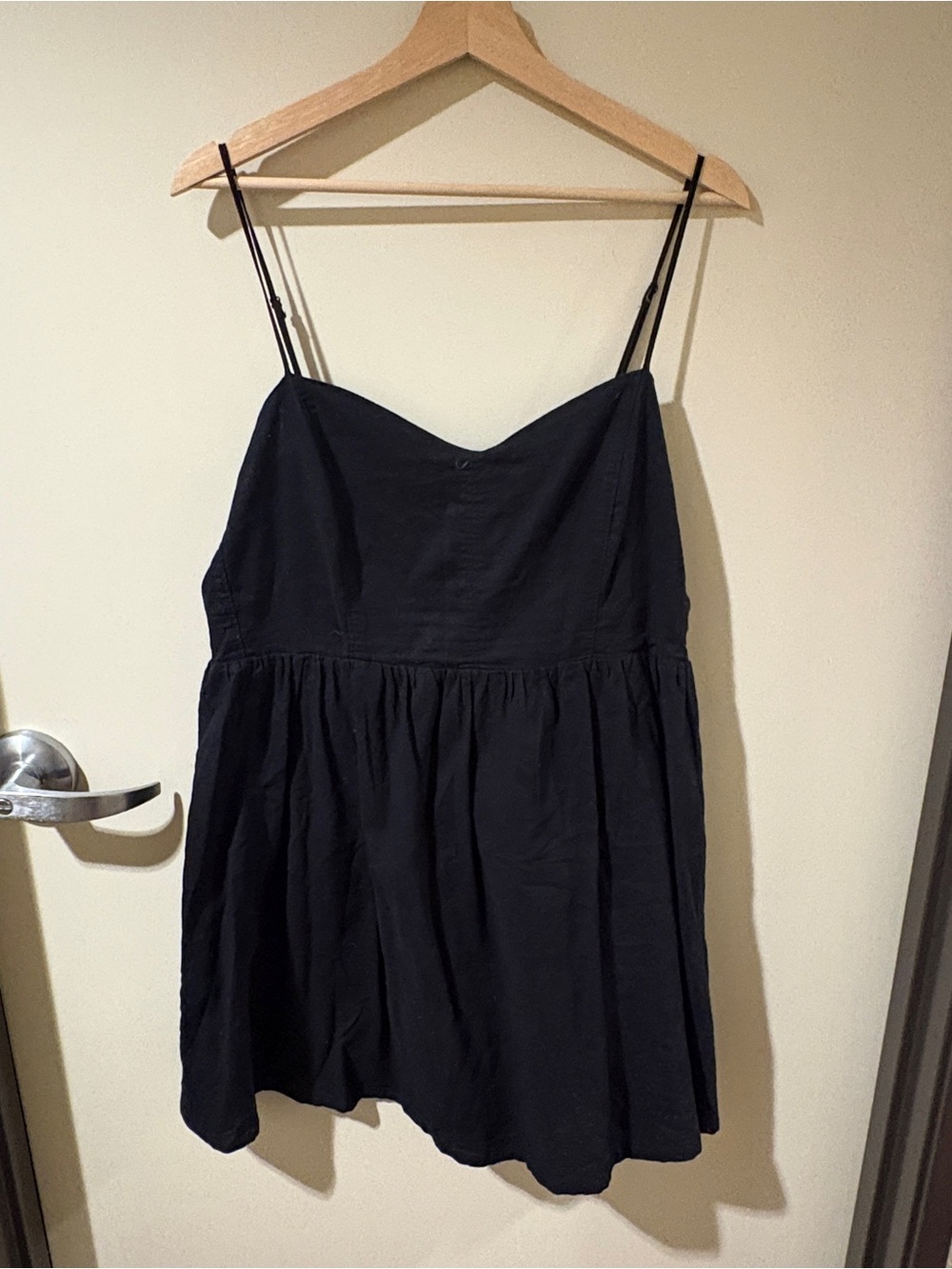 H&M Black Spaghetti-Strap Mini Dress